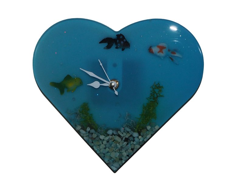 （仅限一）鱼缸时钟-3 - 时钟/闹钟 - 塑料 蓝色