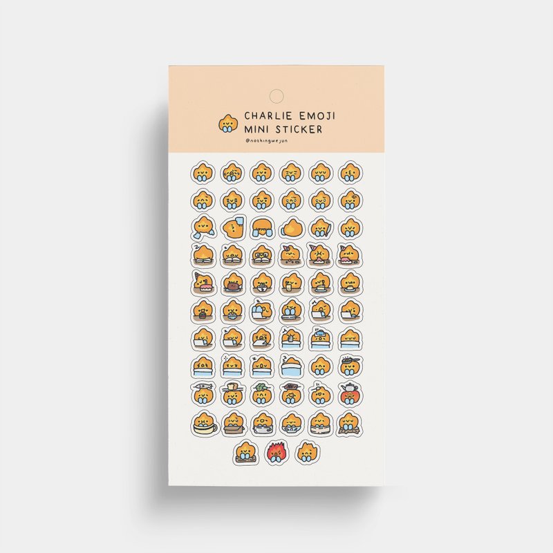 小火迷你表情贴 | 透明贴纸 - 贴纸 - 纸 