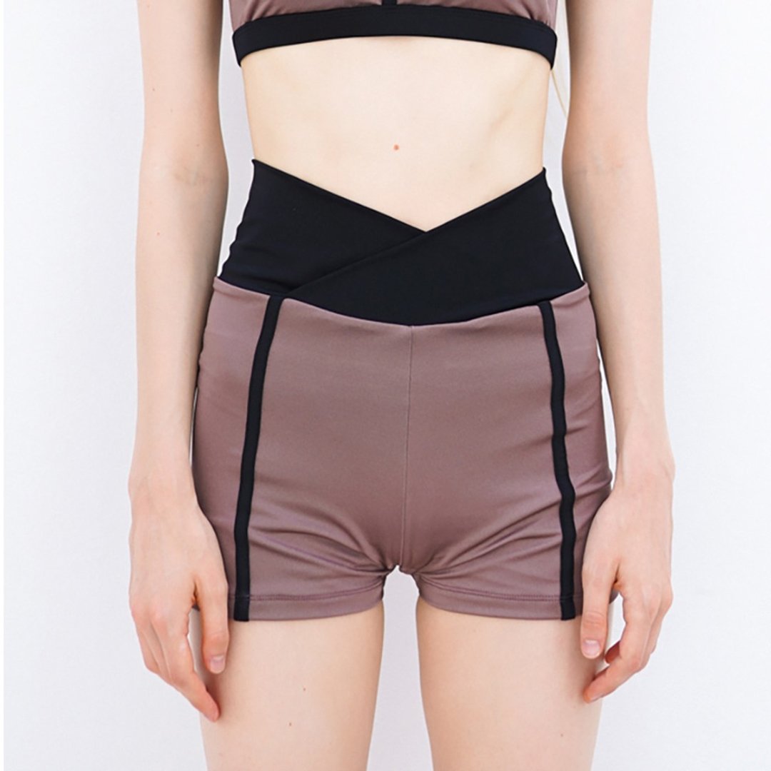 Essential biker v-short – 紫红色 / 泳衣 (单独出售) 077MAUV - 女装泳衣/比基尼 - 尼龙 粉红色