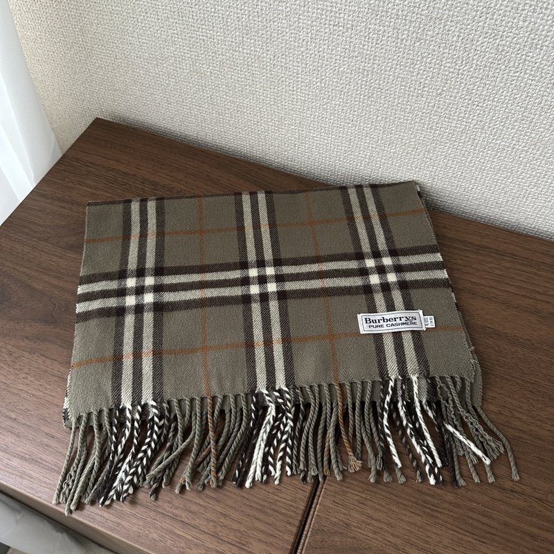 BURBERRY 博柏利 纯羊绒围巾 - 丝巾 - 棉．麻 咖啡色
