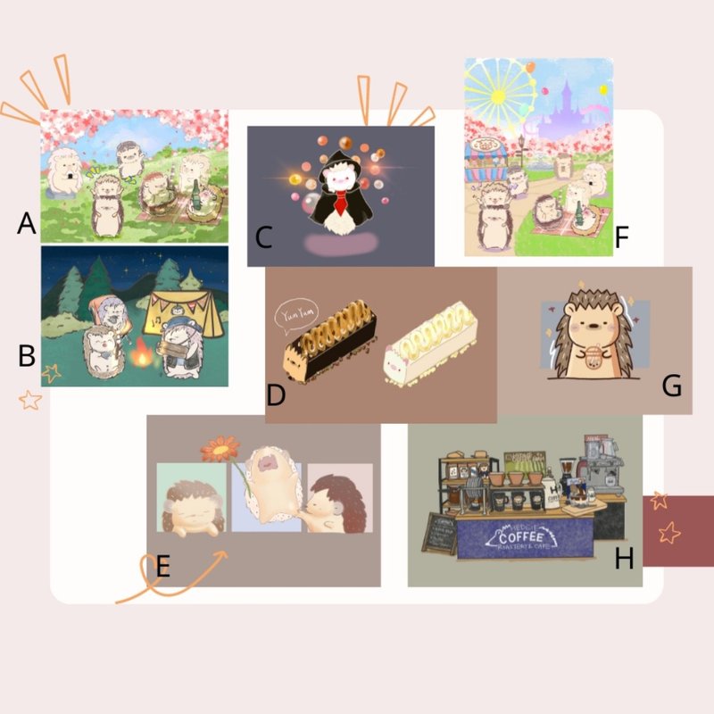 刺绊手绘插画明信片 - 卡片/明信片 - 纸 