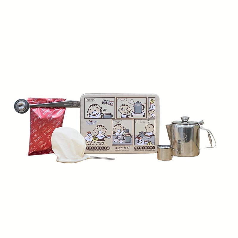 大口仔香港非遗系列 - DIY套装 港式早餐茶 (奶茶茶胆) - 茶 - 新鲜食材 多色
