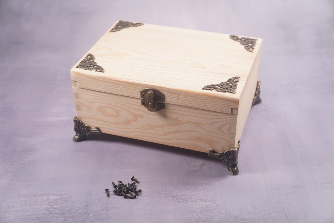 原木DIY高脚收纳盒 - 零件/散装材料/工具 - 木头 卡其色