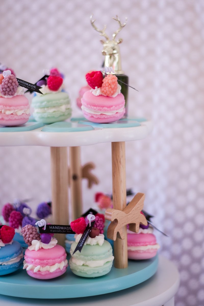 典华优惠券　韩式甜点马卡龙香氛蜡烛 婚礼小物 毕业礼物 交换 - 蜡烛/烛台 - 蜡 