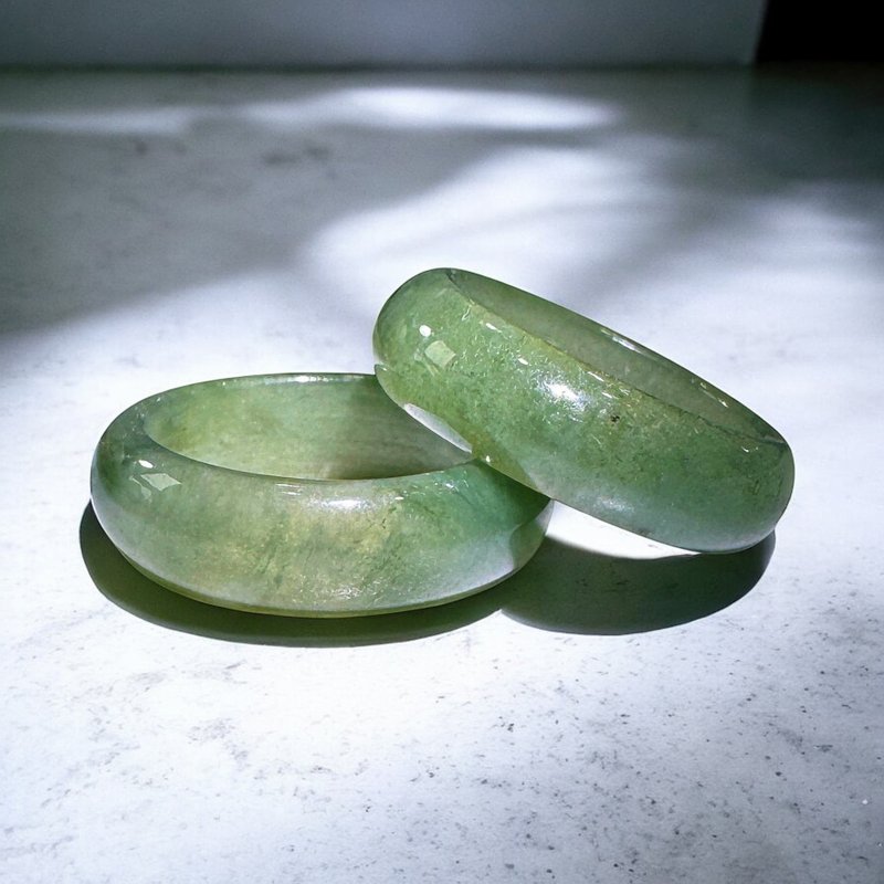 珍藏15年老油青翡翠戒指 天然A货 稳种不变 油性强光泽稳 缅甸翡 - 戒指 - 玉石 绿色