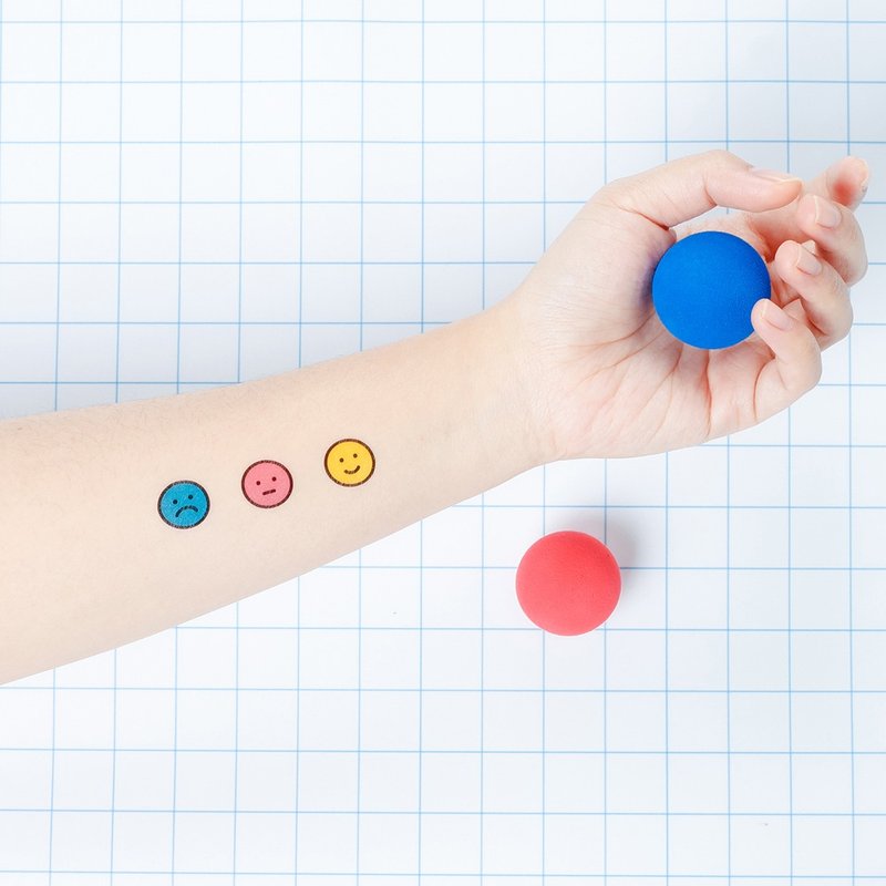 刺青纹身贴纸 / 笑脸表情 Surprise Tattoos - 纹身贴 - 纸 多色