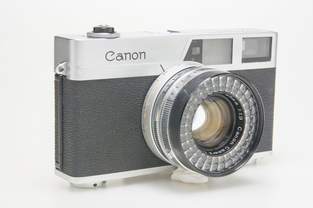古董相机1961 CANON Canonet Camera 45mm f1.9 - 相机 - 其他金属 黑色