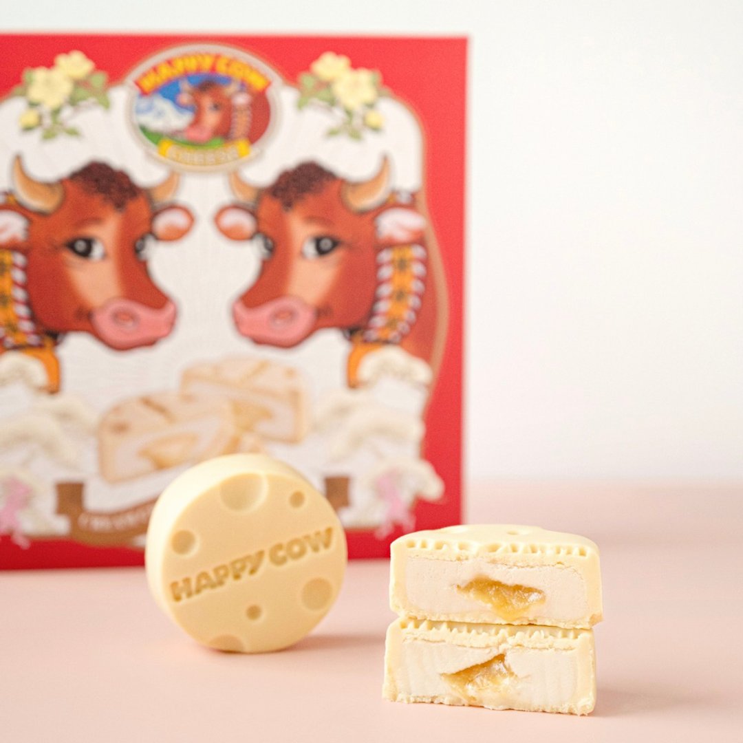 【快速出货】HAPPY COW 起司流心月饼礼盒 - 蛋糕/甜点 - 新鲜食材 多色