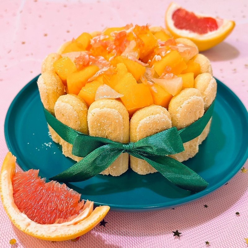 夏日芒果自由季-杨枝甘露夏洛特   创意烘焙手作・平板教学 一人 - 美食 - 新鲜食材 