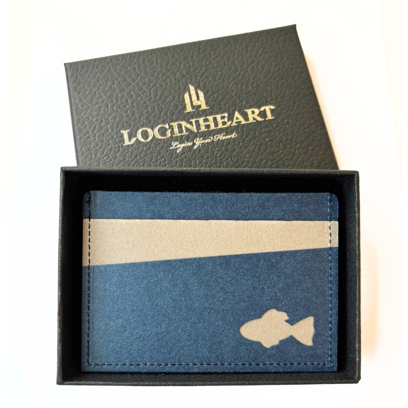 鱼满堂_北欧蓝灰 全防护屏蔽感应卡夹 5卡层皆受屏蔽 防盗刷消磁 - 皮夹/钱包 - 环保材料 