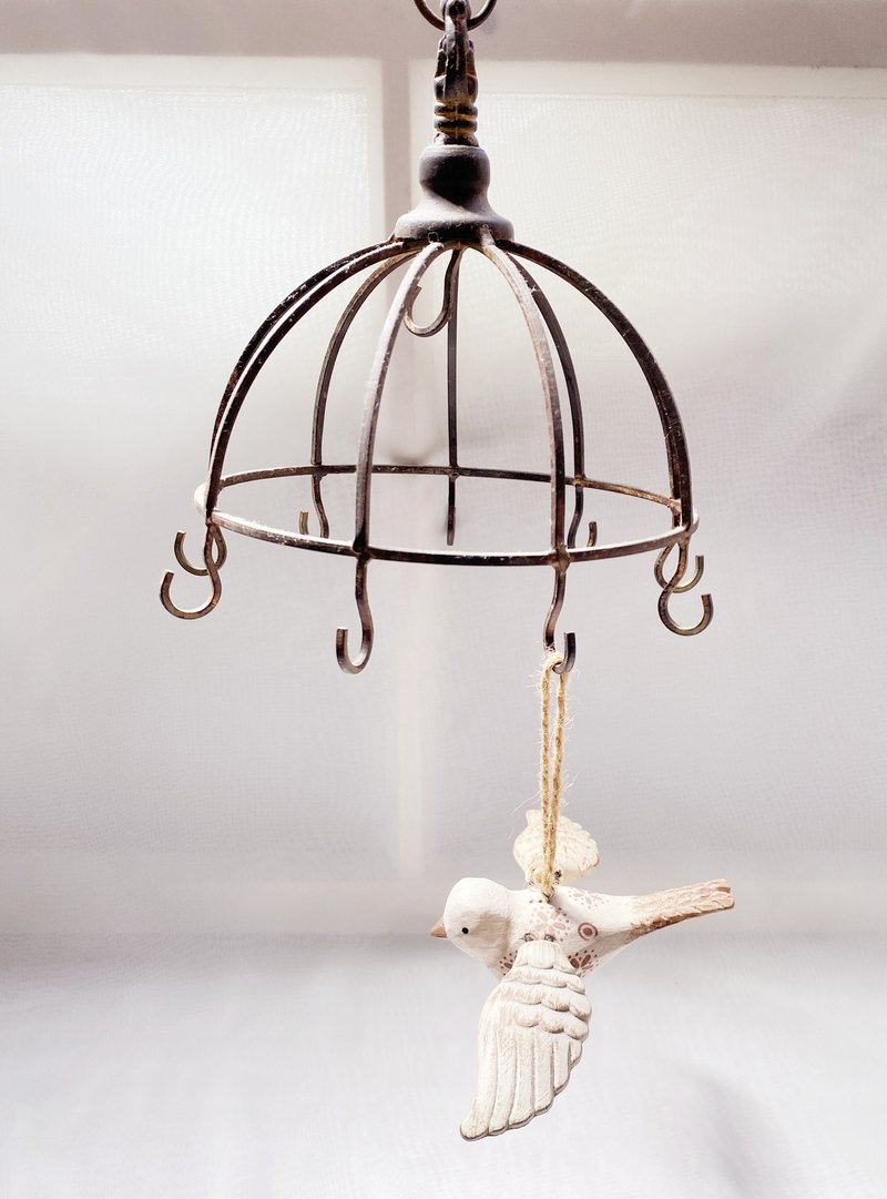 【好日恋物】 日本乡村复古铁制仿旧收纳壁架挂勾悬挂收纳吊钩架 - 摆饰 - 其他金属 咖啡色