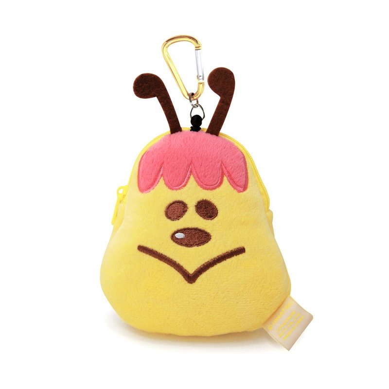 WC熊授权【KUMATAN系列 蜜蜂造型票卡夹零钱包 正版授权】生活小物  创意生活 创意造型设计 数量有限  超柔短绒佳 -CARDAMOM卡答 - 零钱包 - 其他材质 