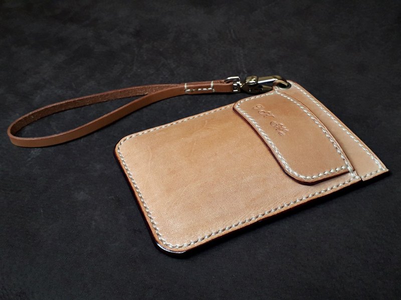 手作双层医师笔袋 护理师笔袋 含手腕皮绳 可定制颜色 打印英文字 - 铅笔盒/笔袋 - 真皮 多色