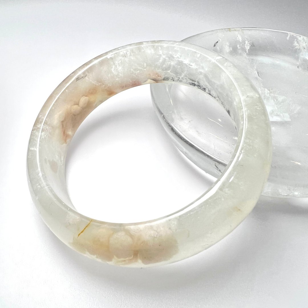 樱花玛瑙手镯 | 水晶 | 水晶手镯 - 手链/手环 - 水晶 白色