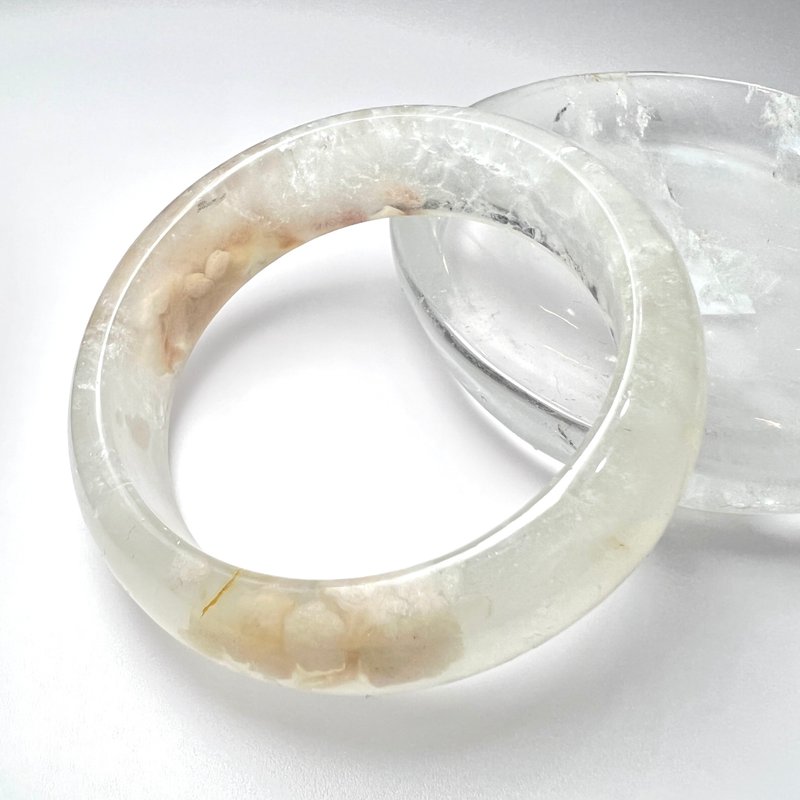 樱花玛瑙手镯 | 水晶 | 水晶手镯 - 手链/手环 - 水晶 白色