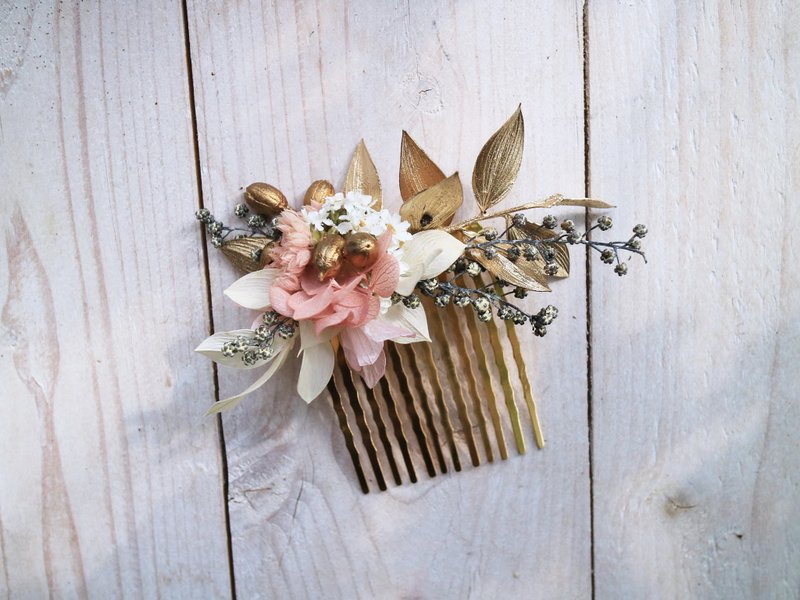 PJ小花园* |干燥花发饰| - 发饰 - 植物．花 金色