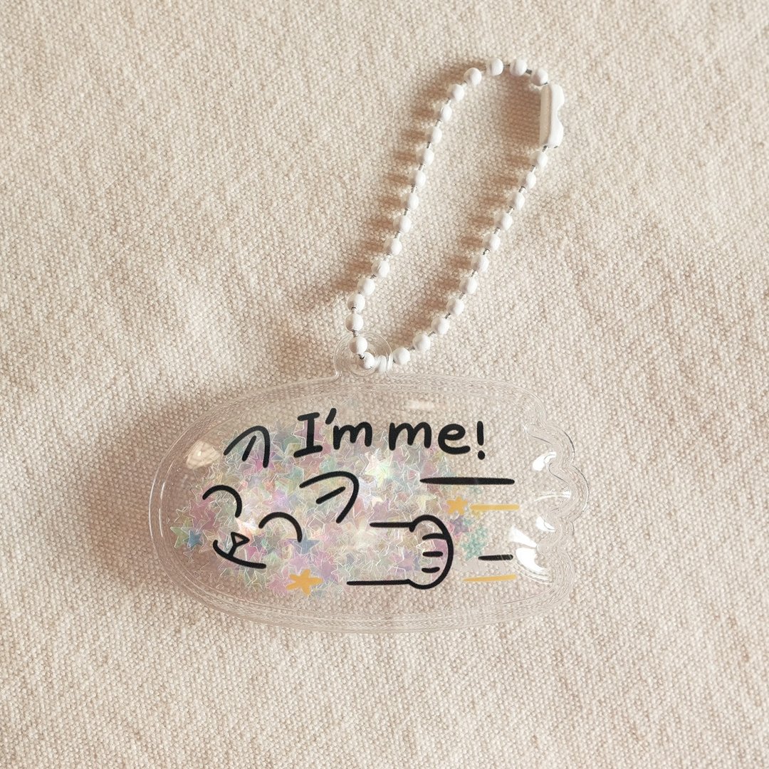 猫幽灵正能量钥匙圈 / I'm me. - 钥匙链/钥匙包 - 塑料 多色