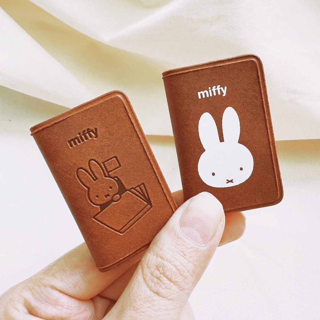 【Pinkoi x miffy】联名限定 - miffy 迷你小本 /  皮质烙印款 - 笔记本/手帐 - 纸 咖啡色