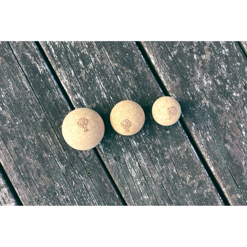 天然软木球 深浅筋膜按摩球 - 运动/健身用品 - 软木/水松木 卡其色
