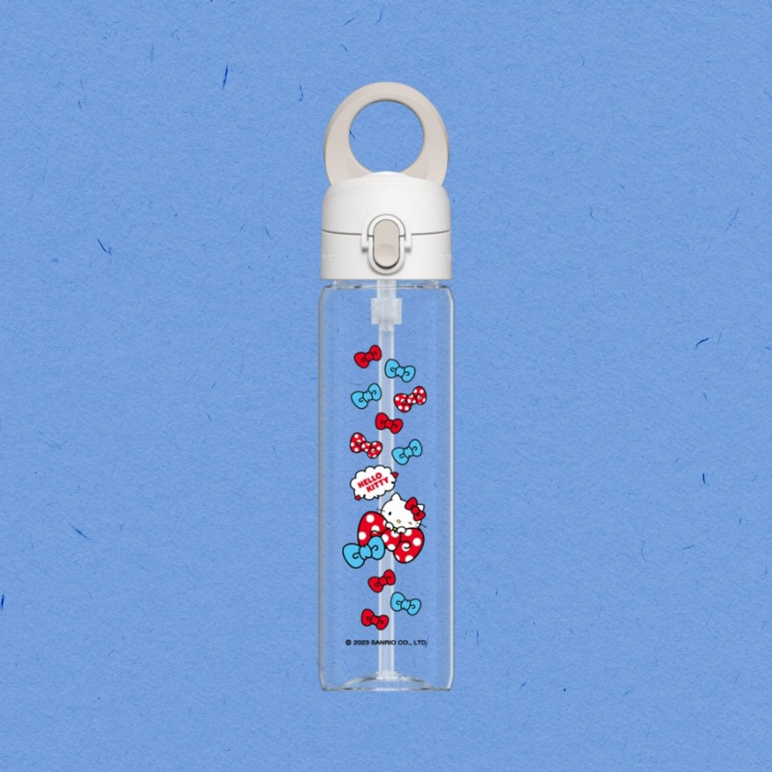 AquaStand磁吸水壶-Tritan800ml(附吸管)|Hello Kitty/蝴蝶结啾咪 - 水瓶/水壶 - 塑料 多色