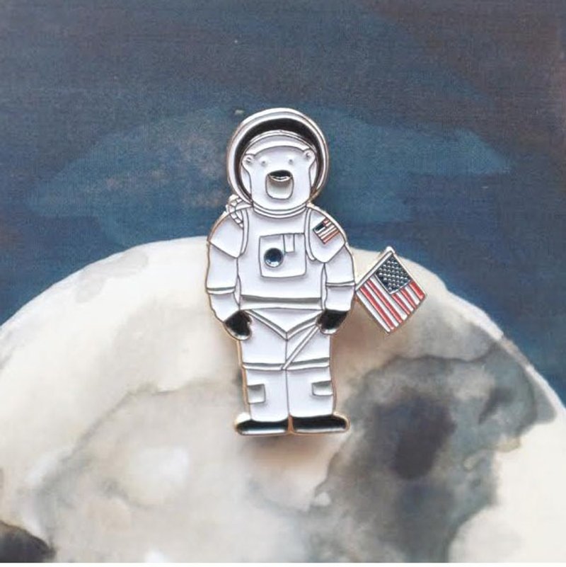 Polar Bear Pin - 其他 - 其他金属 白色