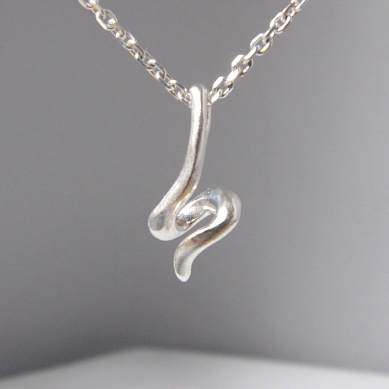 陀螺系列--抽象陀螺吊咀 - 项链 - 纯银 银色