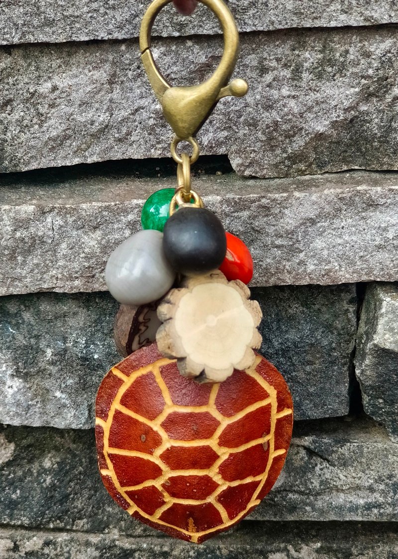 果实种子钥匙圈-富甲天下平安归来 - 钥匙链/钥匙包 - 其他材质 