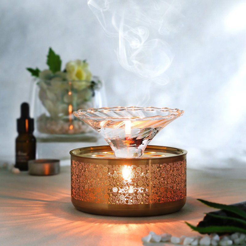 璀璨扩香温茶器 - 香薰/精油/线香 - 不锈钢 咖啡色