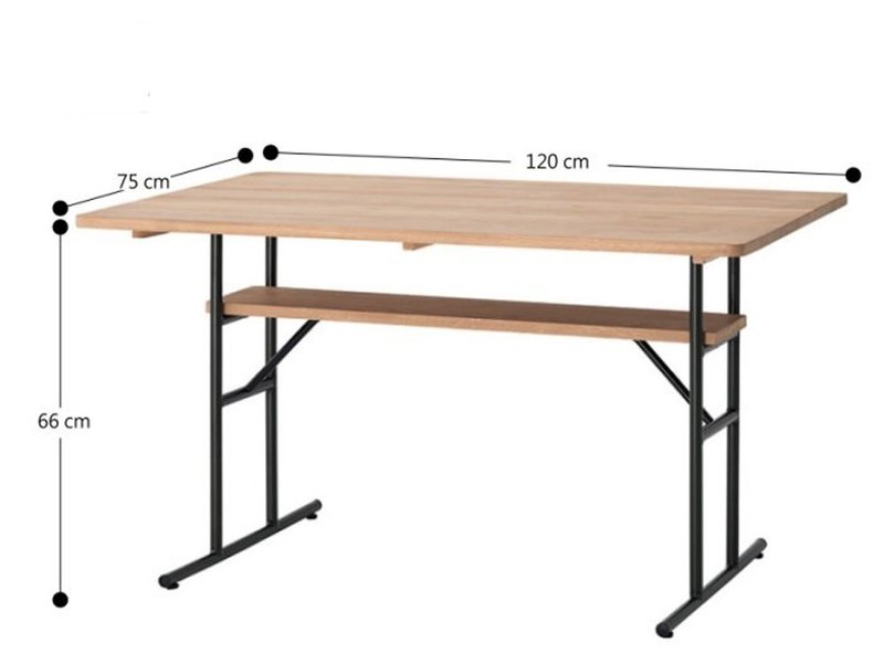 客餐厅桌 餐桌 客廰桌 LD-1200 - 餐桌/书桌 - 其他金属 卡其色