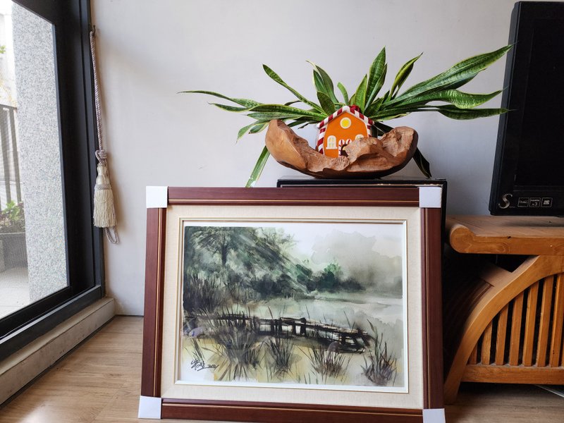 湖光山林 - 海报/装饰画/版画 - 纸 蓝色