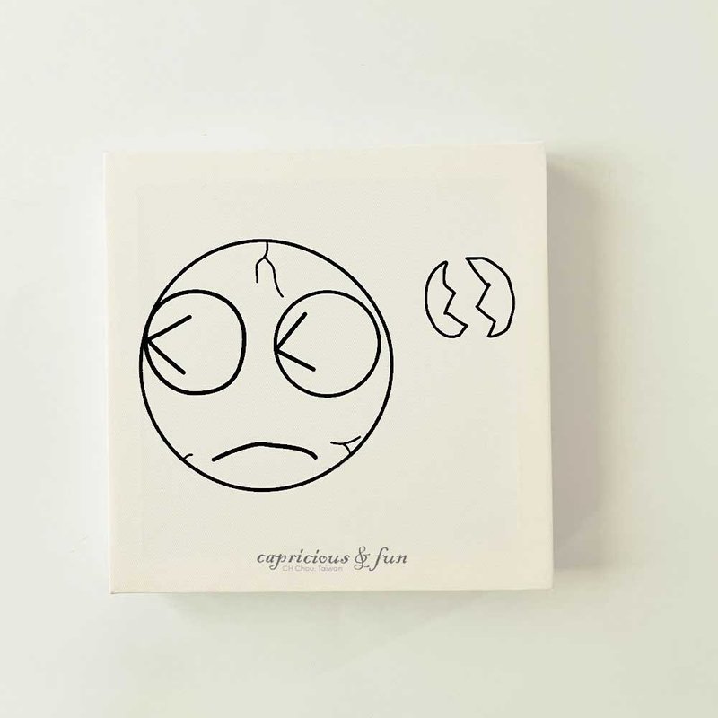 圆形的头  裂开的梦│无框画canvas print - 海报/装饰画/版画 - 木头 