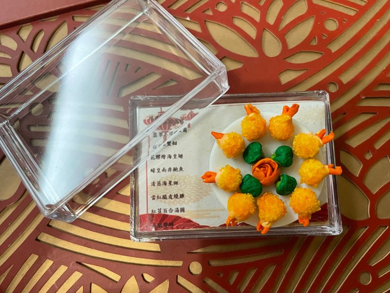迷你袖珍中菜百花酿蟹钳 - 摆饰 - 其他材质 