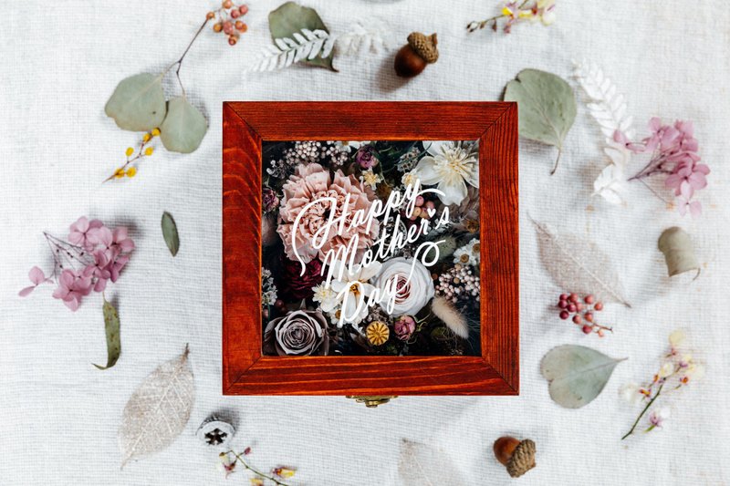 Jewellery 复古不凋康乃馨珠宝花盒 母亲节限定款 送礼首选 - 干燥花/捧花 - 植物．花 粉红色