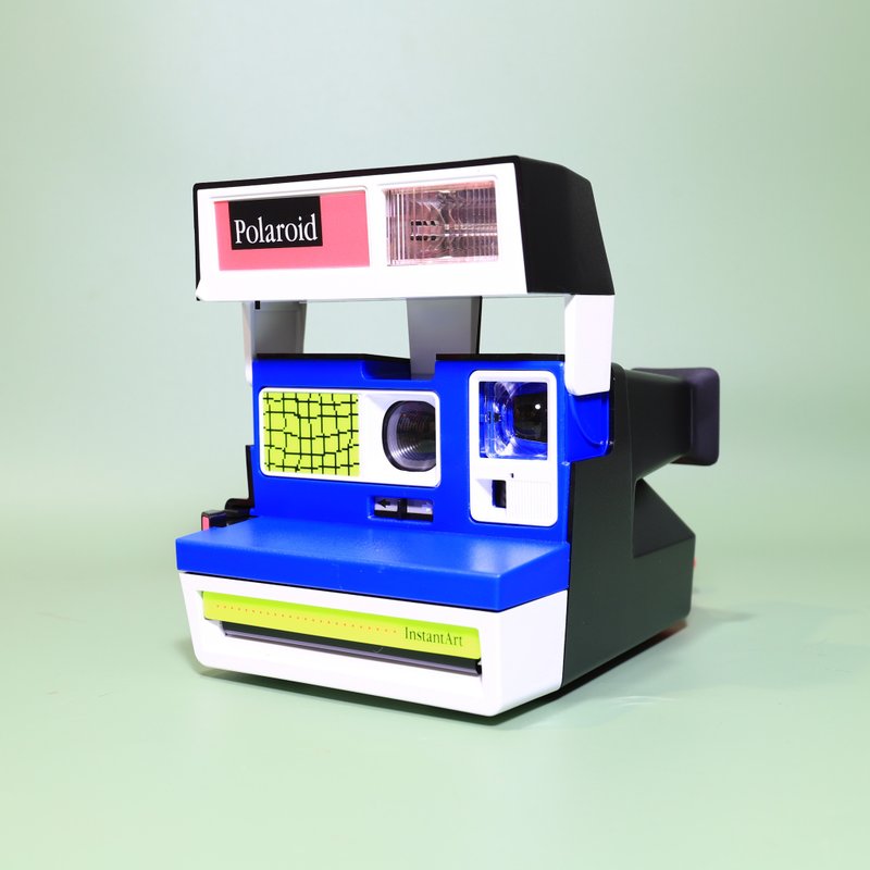 【Polaroid杂货店】Polaroid 600 型 像素-格子 美洲限定 宝丽来 - 其他 - 塑料 蓝色