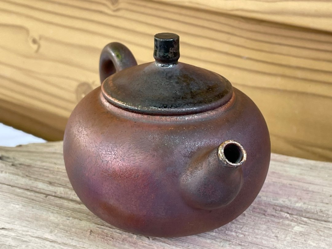 手工柴烧壶火痕-华山窑 陈茂松 - 茶具/茶杯 - 陶 多色