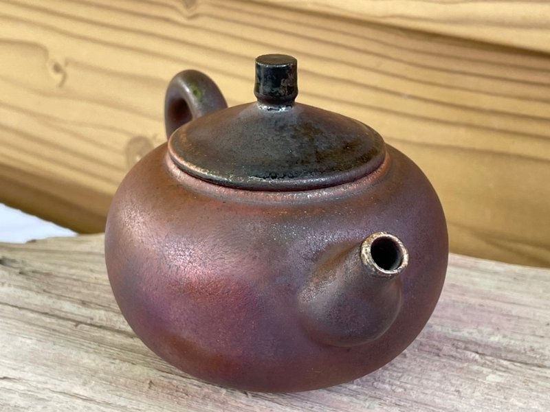 手工柴烧壶火痕-华山窑 陈茂松 - 茶具/茶杯 - 陶 多色