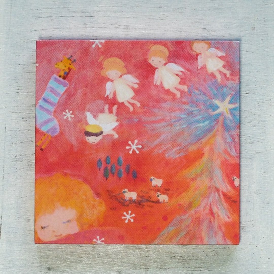 Mini panel / A Christmas Dream - 海报/装饰画/版画 - 纸 红色