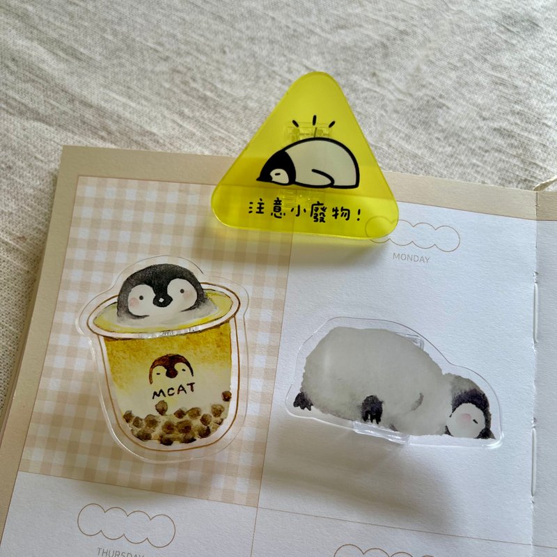 懒洋洋的小企鹅夹子 - 其他 - 塑料 透明