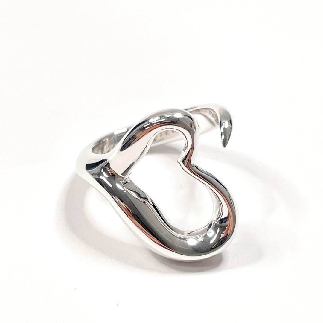 【日本直送 二手美品】8号 蒂芙尼 TIFFANY&Co. 戒指 经典微笑戒 Elsa Peretti 925纯银 银色 已抛光翻新 - 戒指 - 纯银 银色