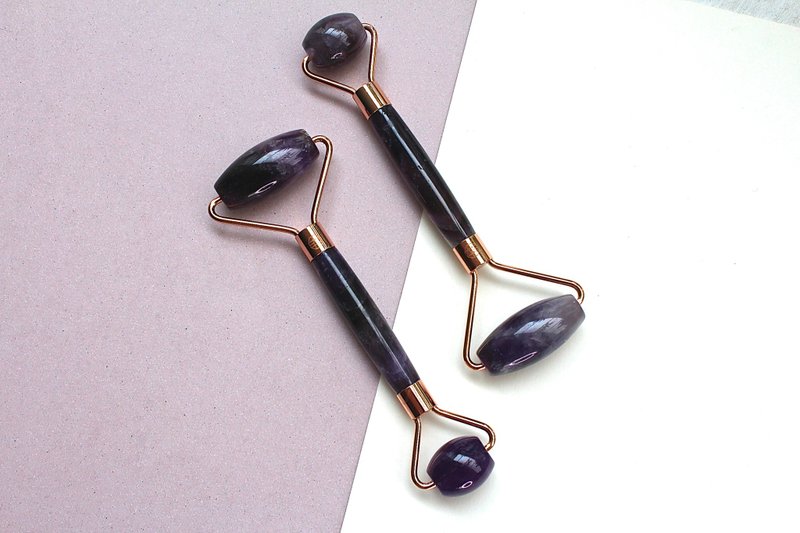 天然紫水晶Amethyst美颜棒-灵感- - 脸部按摩/清洁工具 - 水晶 紫色