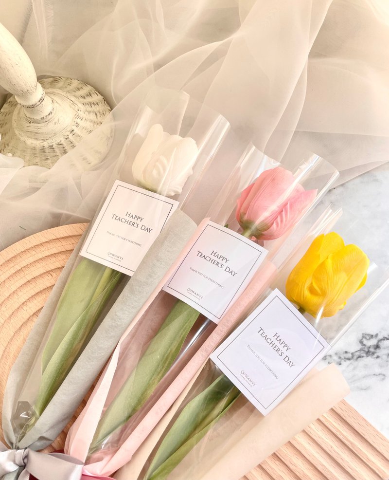 韩式郁金香质感花束  干燥花 永生花 情人节 生日礼物 交换礼物 - 干燥花/捧花 - 植物．花 粉红色