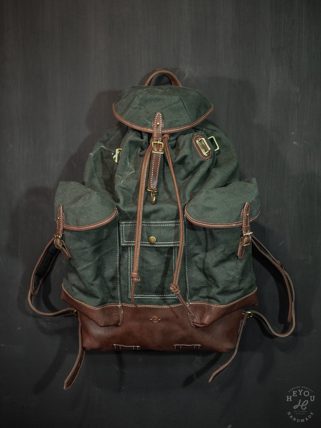 Retro Army Backpack 复古军用后背包 ExtraLarge Size - 后背包/双肩包 - 棉 多色