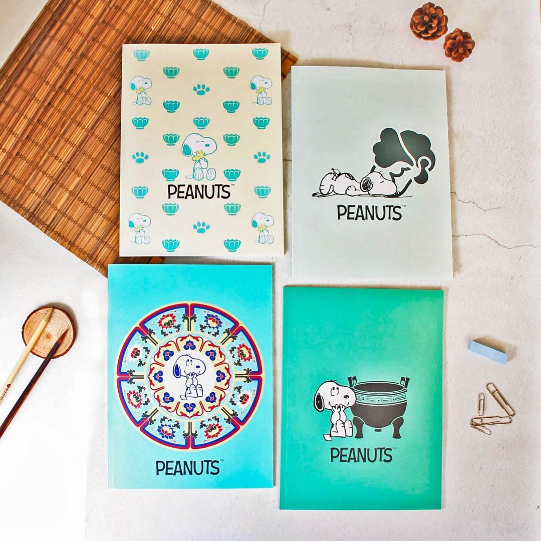 故宫xSnoopy 16k固页笔记本(四件组) - 笔记本/手帐 - 纸 