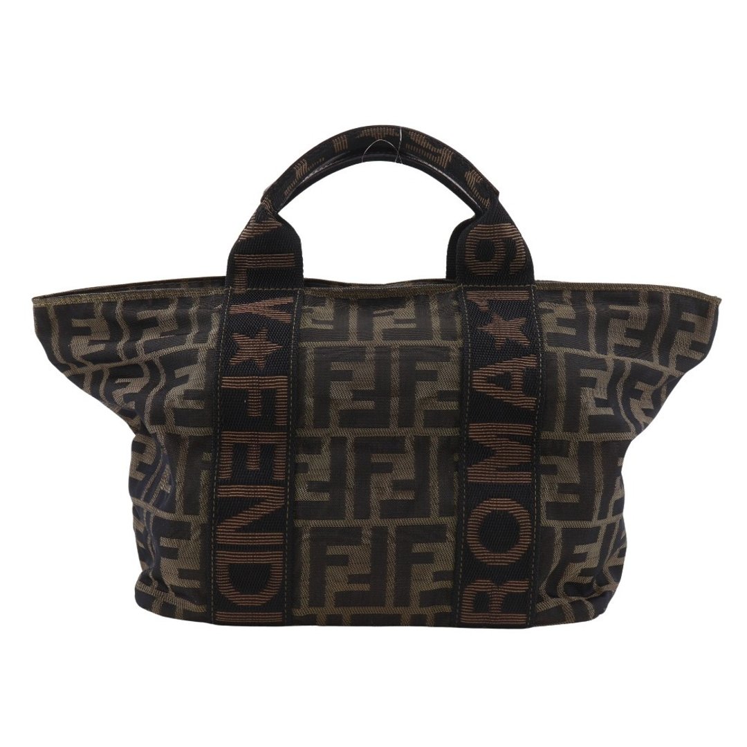 【日本直送】FENDI 经典双F图纹 手提包 尼龙帆布 棕色 女款【二手】 - 手提包/手提袋 - 尼龙 咖啡色