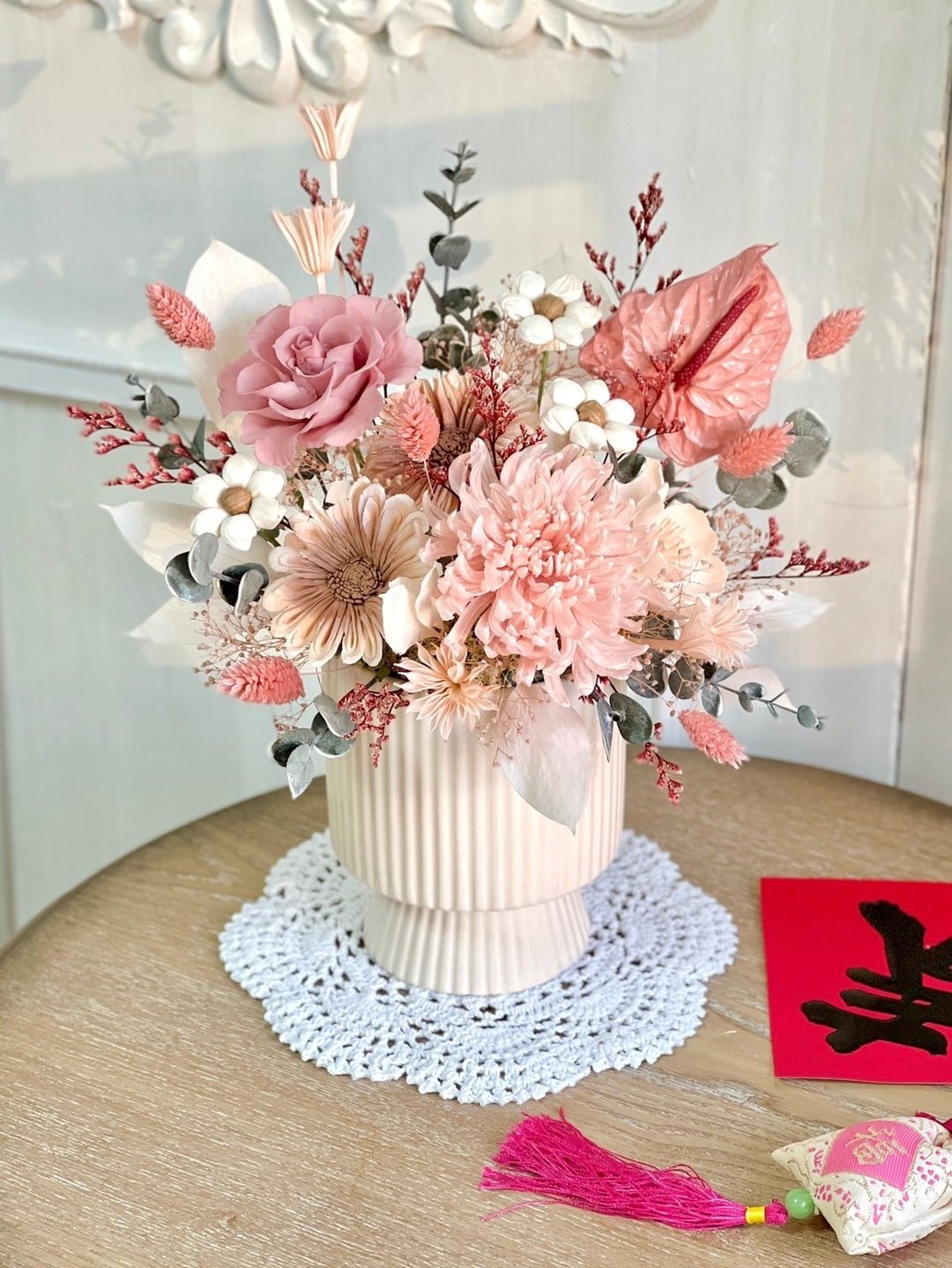 【手作课程】年节桌花-花满迎春·春满福系列·新春限定课程 - 植栽 - 植物．花 