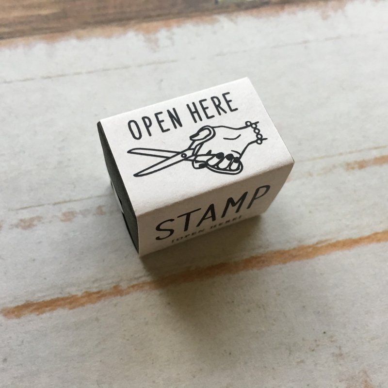 日本 KNOOP WORKS 印章 (OPEN HERE) - 印章/印台 - 木头 卡其色