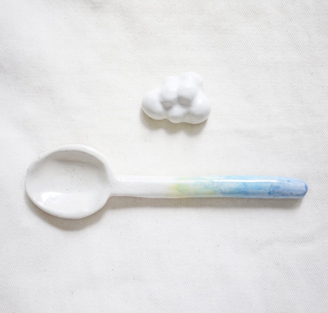 Palette | 风和日丽汤匙组 二色 - 餐刀/叉/匙组合 - 瓷 白色