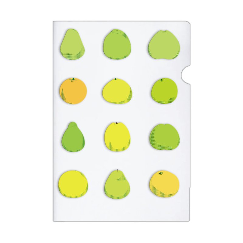 柚子家族 透明L型夹文件夹/资料夹 - 文件夹/资料夹 - 塑料 绿色