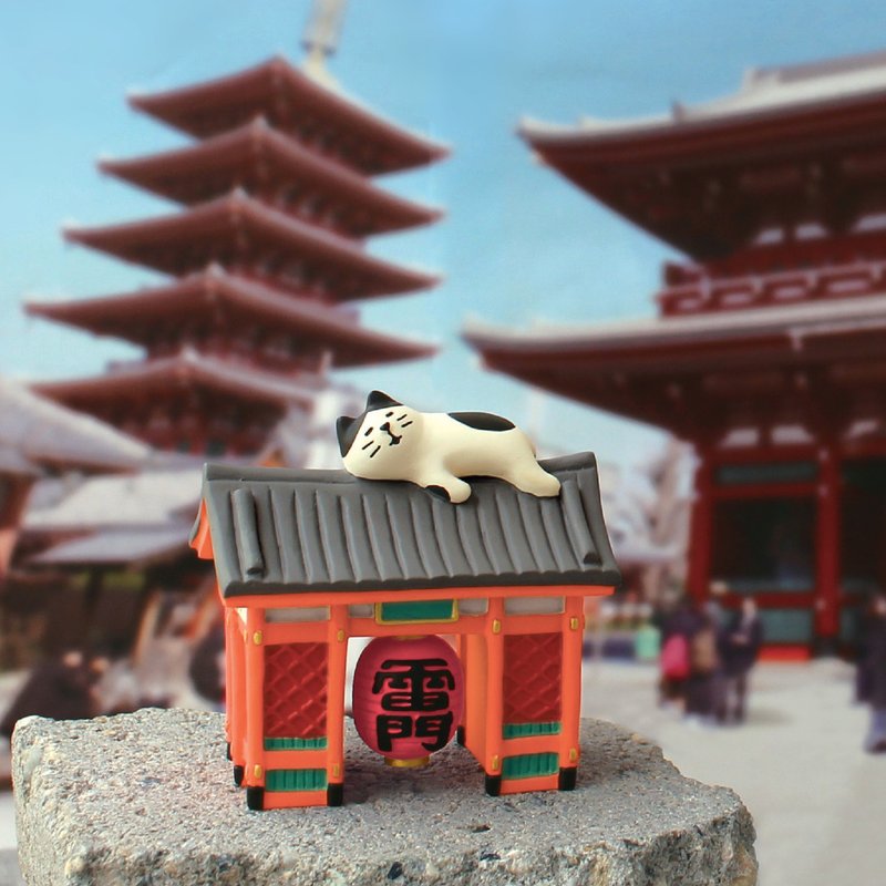 日本Decole Concombre - 旅猫系列 - 摆饰 - 树脂 多色