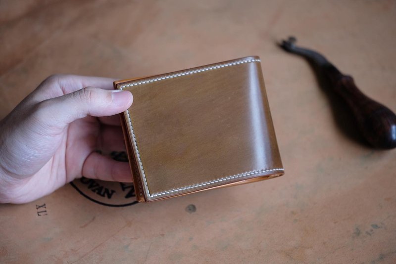MILDY HANDS - Money Clip 02 马臀皮 钞票夹 Horween cordovan - 皮夹/钱包 - 真皮 咖啡色